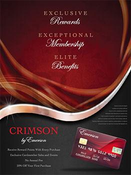 Ad - Credit Card - Emerson Crimson