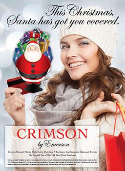 Ad - Credit Card - Emerson Crimson - Xmas