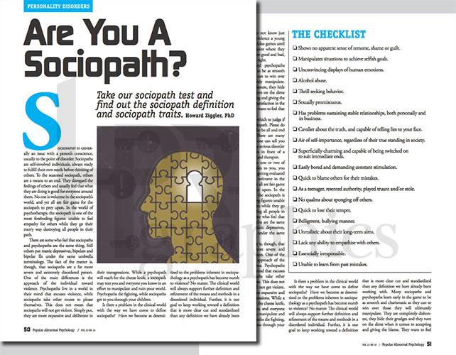 Interior - Psychology - Sociopath