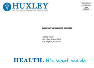 Huxley Insurance Junk Mail