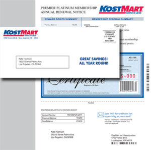 Kost Mart Junk Mail