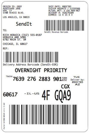Fedex Style Label