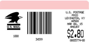 Metered Postage Label