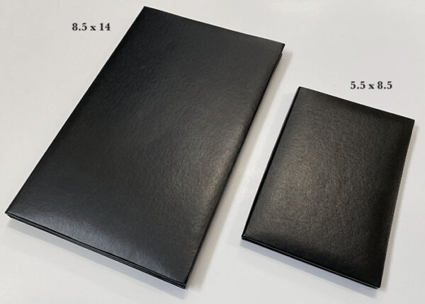 Leatherette Menu Holder - 2 Panel - 01