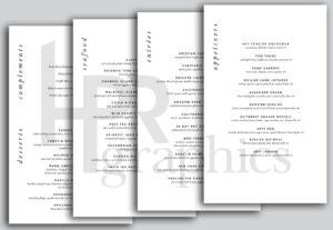 California French - Menu Insert