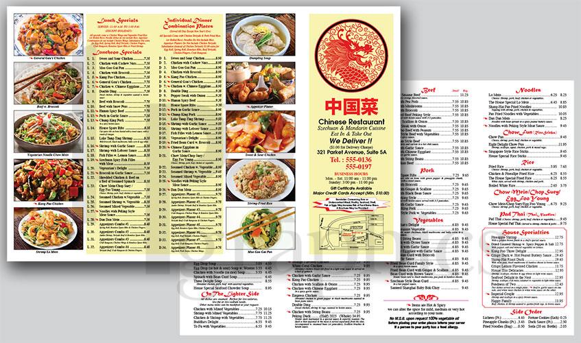 Chinese - Takeout Menu