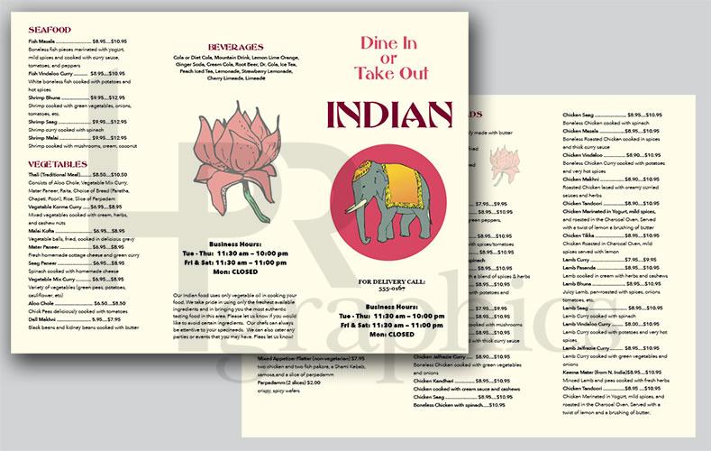 Indian - Takeout Menu