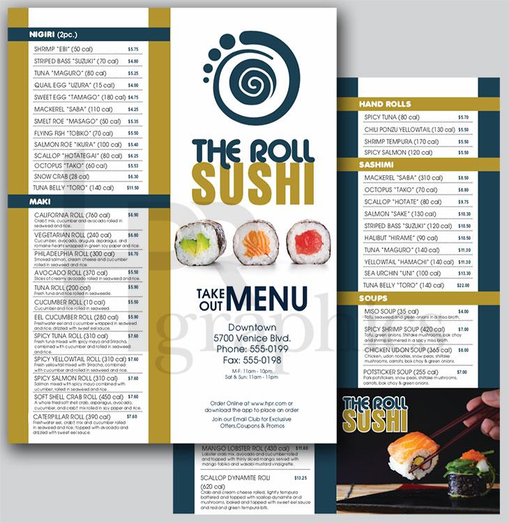 Sushi - Takeout Menu