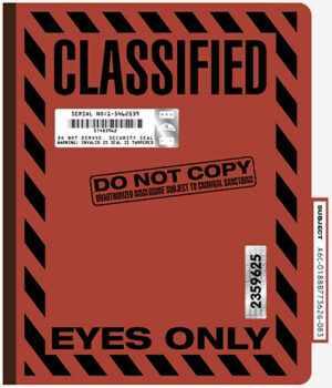 Government File Folder - Classified