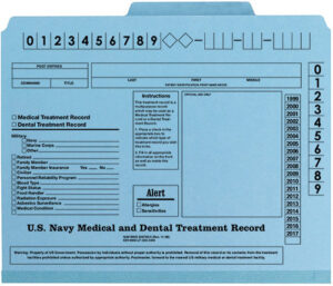 Navy File Folder - Medical