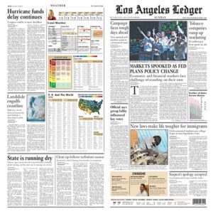 Front Cover - Los Angeles Ledger (LA Time Style)