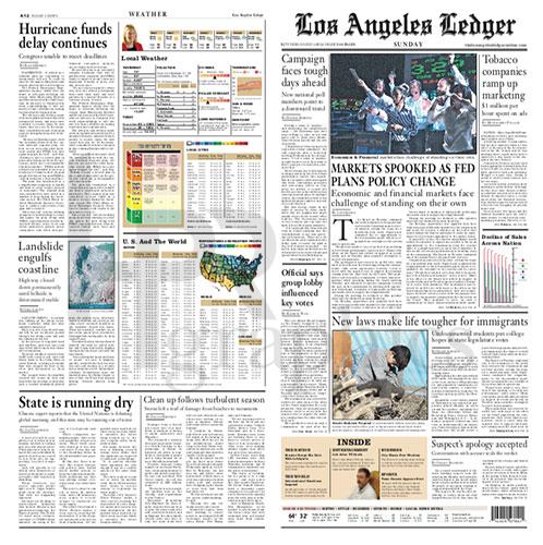 Front Cover - Los Angeles Ledger (LA Time Style)