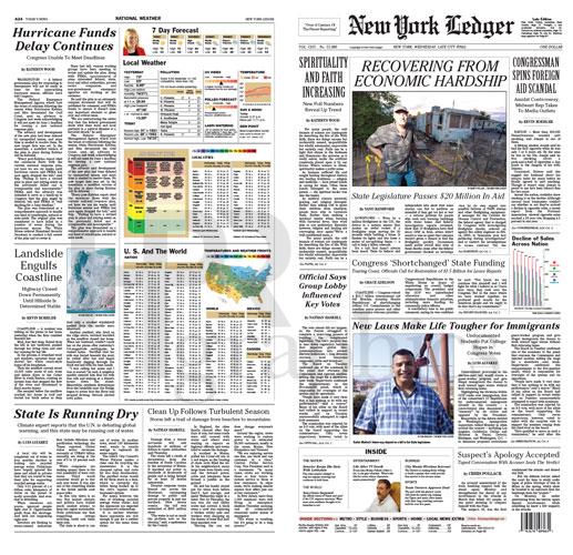 Front Cover - New York Ledger (NY Times Style)