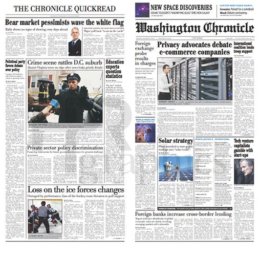 Front Cover - Washington Chronicle 02