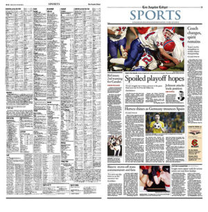 Section Cover - Los Angeles Ledger Sports (LA Times Style)