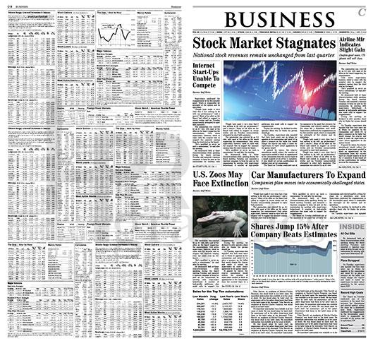 Section Cover - Business - Stock Market