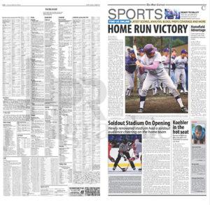 Section Cover - Sports - Home Run Victory