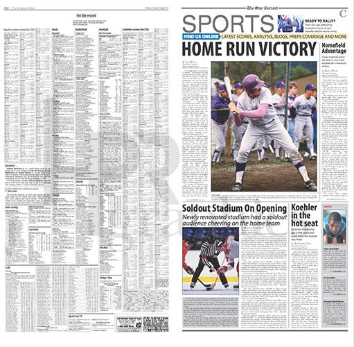 Section Cover - Sports - Home Run Victory