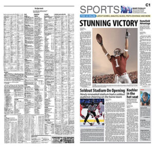 Section Cover - Sports - Stunning Victory