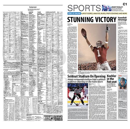 Section Cover - Sports - Stunning Victory