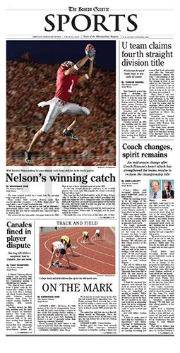 Section Cover - Boston Courier Sports - Nelson