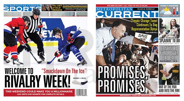 Tabloid Cover - Metro Current - Promises