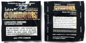 Condom Wrapper - Latex - Black