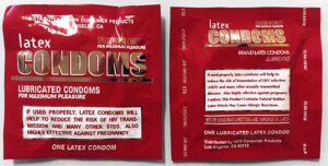 Condom Wrapper - Latex - Red