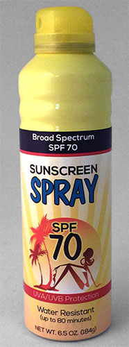 Suntan Lotion - SPF70 - Spray