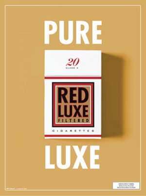 Advertising Poster - Red Luxe Cigarettes