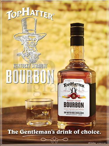 Advertising Poster - Top Hatter Bourbon