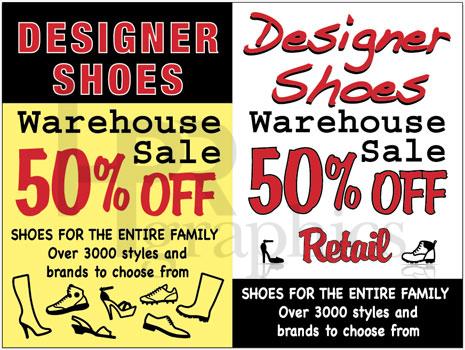 Advertising Poster - Sandwich Board - Shoes