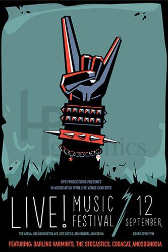 Heavy Metal Festival - Music Poster