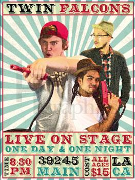 Twin Falcons - Music Poster