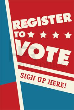 Advertising Poster - Sandwich Board - Vote 2