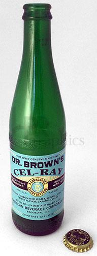 Soda - Dr. Brown's Cel-Ray Bottle - 1940s