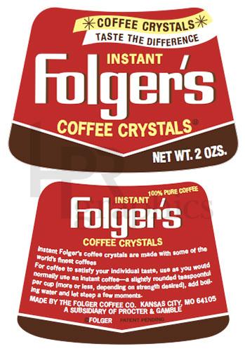 Coffee - Folgers Instant Crystals - 1970s