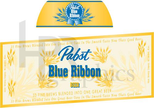 Beer - Pabst Blue Ribbon Bottle - 1940s