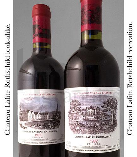 Wine - Chateau Lafite Rothschild Real or Look-Alike - 1982