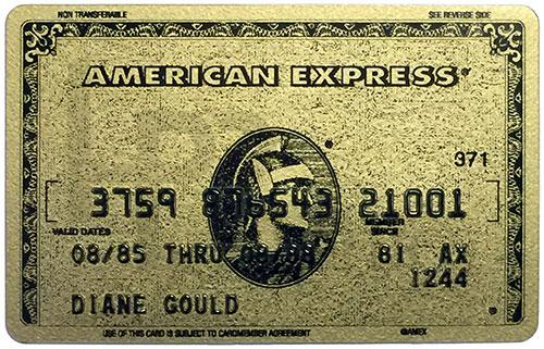 Credit Card - American Express - 1986