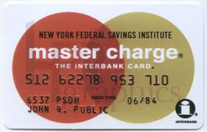 Credit Card - Master Charge - 1980