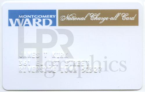 Credit Card - Montgomery Ward - 1980