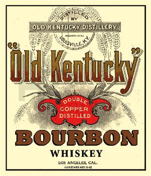 Liquor - Old Kentucky Bourbon - 1870s