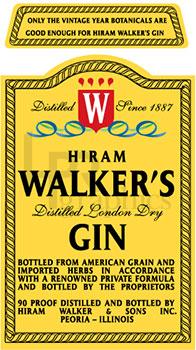 Hiram Walkers Gin - 1940s