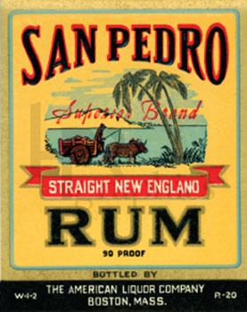Liquor - San Pedro Rum - 1940s