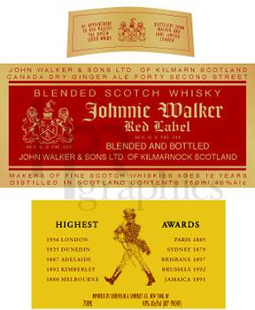 Liquor - Johnnie Walker Red Scotch - 1940s