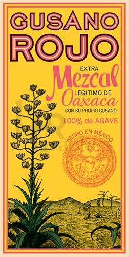 Liquor - Gusano Rojo Extra Mezcal - 1940s