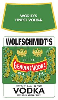 Liquor - Wolfschmidt's Vodka - 1940s