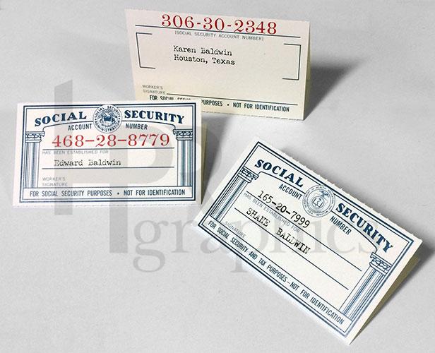 Social Security Cards - 1950s-1960s
