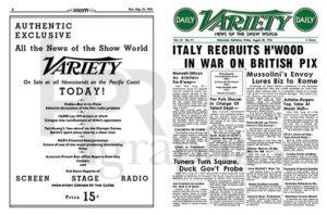 Magazine - Daily Variety - 1936